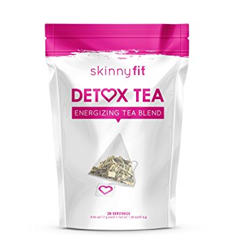 SkinnyFit Detox: Accelerate fat loss, fight bloating, release toxins. All Natural, laxative-free, powerful superfood weight loss tea - 1 month supply (28 tea bags)