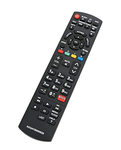 New N2QAYB000926 Replaced Remote Control fit for PANASONIC TV LED LCD SMART HDTV TC-39AS530 TC39AS530U TC-40AS520 TC40AS520U TC-50AS530U TC-55AS530 TC-60AS630 TC-60AS640U
