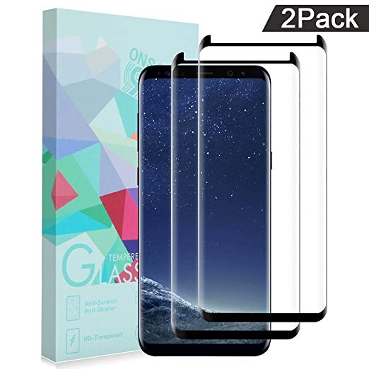 AOFU Samsung Galaxy S8 Screen Protector, Tempered Glass,[Easy to Install][Bubble Free][9H Hardness](2 Pack)-04