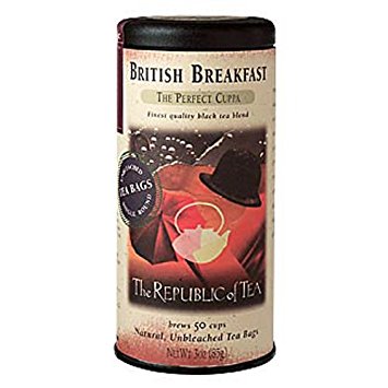 The Republic of Tea, British Breakfast Tea, 50-Count