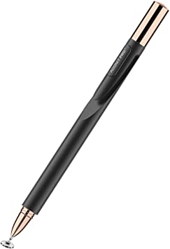 Adonit Pro 4 A Luxury, High-Precision Disc Stylus for iPad/iPhone 11/Pro Max/XS Max/XS/XR/X/8/Plus, Samsung Galaxy Fold/ S10 / S10 /S9, Android, Kindle, Windows, Tablets and All Touchscreens - Black