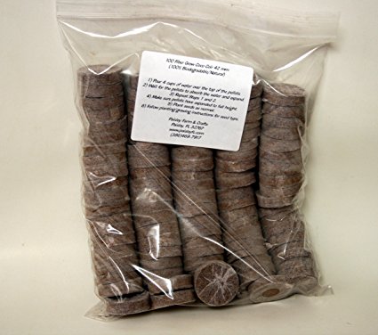 Coco Coir Grow Pellets/Grow Media 42 mm - Value Pack Sizes (100) - NOT Jiffy-7 - Coco Coir not Coco Peat