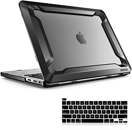 i-Blason Rugged Case for MacBook Pro 16 inch (2019 Release), Heavy Duty Shockproof Cover with Protective TPU Bumper for New MacBook Pro 16" with Touch Bar and Touch ID (Black)