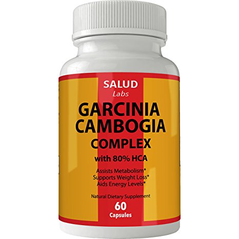 Pastillas de Garcinia Cambogia PLUS | Extracto de Garcinia Cambogia 1400mg de 80% HCA recomendada clínicamente probada quemador de grasa, bloqueador de carbohidratos, supresor natural del (60 Count)