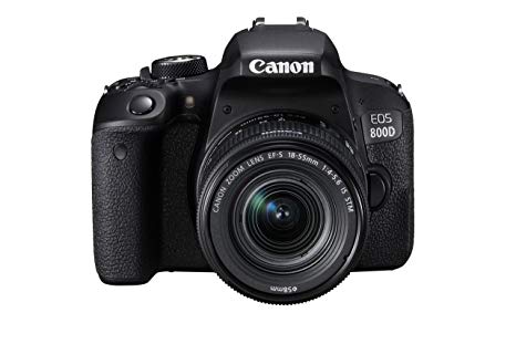 Canon EOS 800D Digital SLR Camera and EF-S 18-55mm f/4.5.6 IS STM lens - black