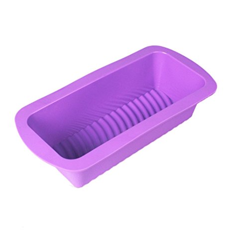 Daixers Silicone Bread/Loaf Pan Mold - Non Stick & Non Skid (Purple)