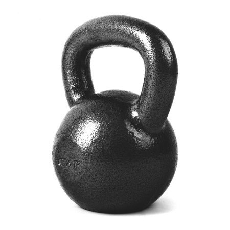 CAP Barbell Cast Iron Kettlebell, Black