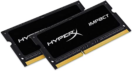 Kingston Technology HyperX Impact 16GB (2 x 8G) 204-Pin DDR3 SO-DIMM DDR3L 1600 MHz (PC3L 12800) Laptop Memory Model HX316LS9IBK2/16