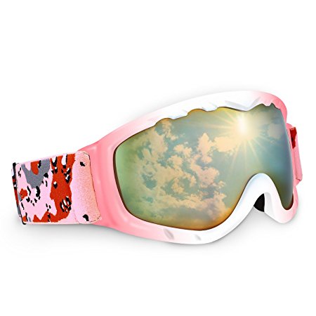 DAS Leben OTG Snow Sports Ski Goggles Snowboard Goggles Polarized with Box Men/Women/Kids Professional Anti-fog 100% UV Protection