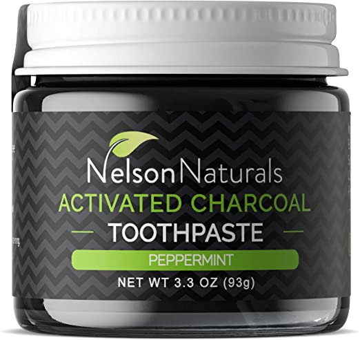 Nelson Naturals Activated Charcoal Peppermint Toothpaste 93g