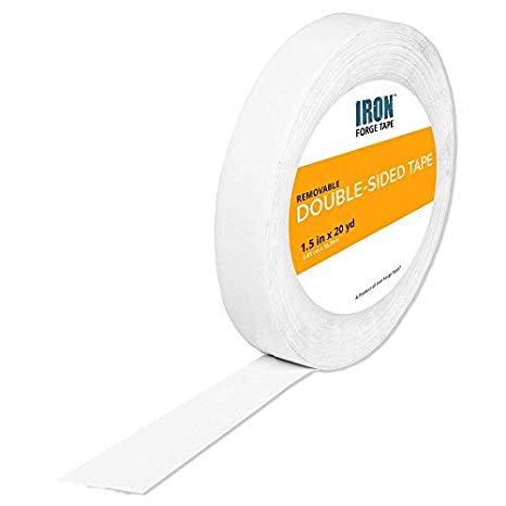 Removable Double Sided Tape - 1.5 Inch x 20 Yards Two Sided Removable Mounting Tape