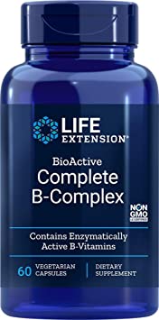 Life Extension Bio Active Complete B Complex 60 Veg Caps (packaging may vary)