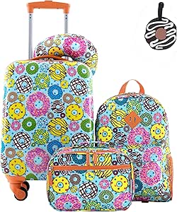 Travelers Club 5 Piece Kids' Luggage Set, Donut