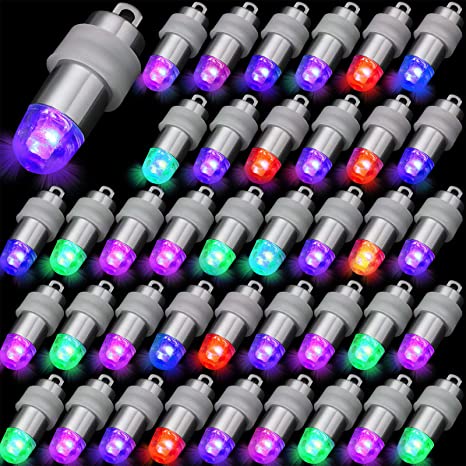 40 Pieces LED Balloon Lights Mini Battery Powered LED Party Lights Bulbs for Paper Lantern Balloon Wedding Halloween Christmas Party Decoration Centerpieces (Colorful)