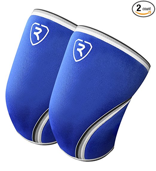 Re-Up Compression Knee Sleeves (1 Pair) - 7mm Neoprene For Crossfit, Weighlifting, Squats