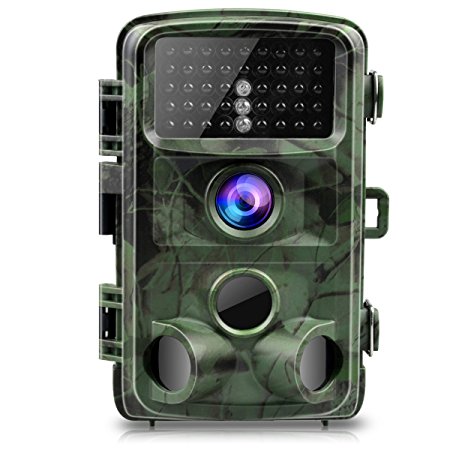 Toguard Trail Camera 14MP 1080P Infrared Night Vision Game Camera Motion Activated Wildlife Hunting Cam 120° Detection with 0.3s Trigger Speed 2.4" LCD Display IP56 Waterproof
