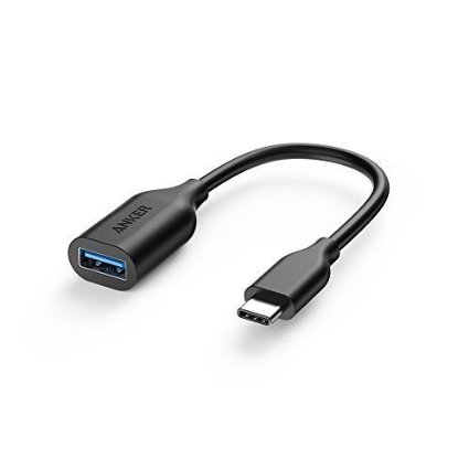 Anker USB-C to USB 3.1 Adapter, Converts USB-C Female into USB-A Female, Uses USB OTG Technology, Compatible with Nexus 5X and 6P, (2015) MacBook, ChromeBook Pixel and more