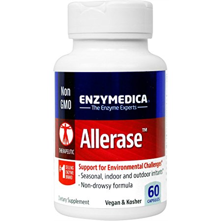 Enzymedica - Allerase, Support for Environmental Challenges, 60 Capsules