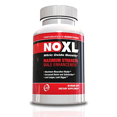 NO XL-Male Enhancement Supplement-Nitric Oxide Booster, 90 Capsules, Full Month Supply, Nitric Oxide Male Enhancement, Boost Perforamnce, Male Formula, More Endurance, Feel Bigger