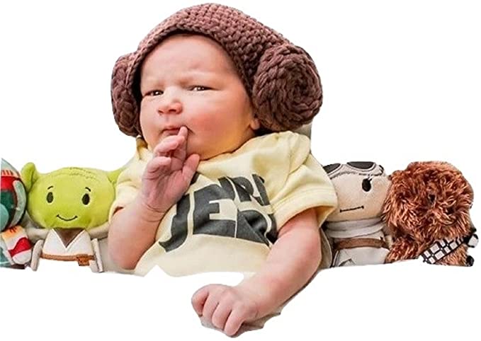 Star War Handmade Crochet Hat Beanie Princess Leia Stormtrooper Chewbacca Boba Fett BB-8 BB8
