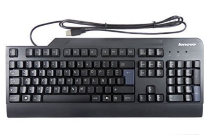 IBM Lenovo Black USB Keyboard UK Model Standard Full Size QWERTY For All Desktops / Laptops / PCs - FRU 41A5327