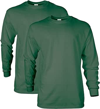 Gildan Unisex-Adult Ultra Cotton Long Sleeve T-Shirt, Style G2400, Multipack