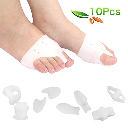 HLYOON H05 Bunion Relief Kit - Toe Separators, Bunion Corrector and Wide Foot Cushions Treat Foot Pain