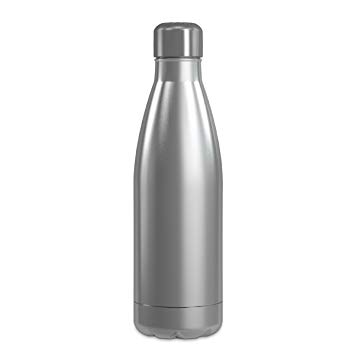 GEO Double Wall, Vacuum Insulated Stainless Steel Water Bottle, 16.9 oz, Narrow Mouth, Hot & Cold