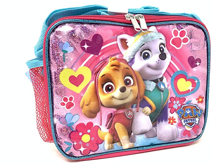 New Nickelodeon Girls' Paw Patrol Pup Power Pink Lunch Bag 14853
