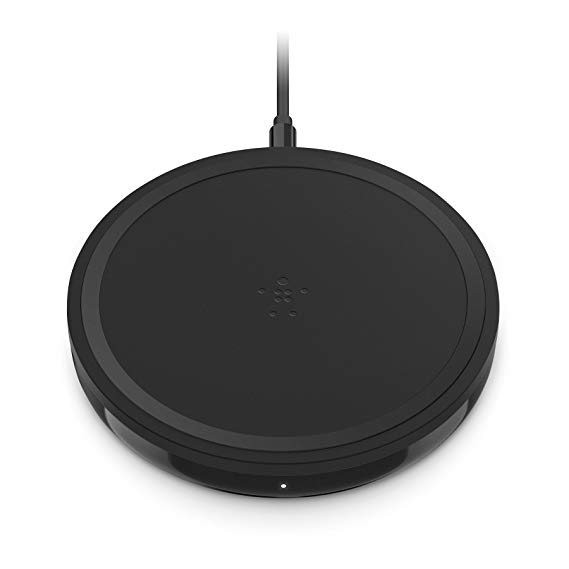 Belkin Boost Up Bold Wireless Charging Pad 10 W - Wireless Charger for iPhone XS, XS Max, XR/Samsung Galaxy S9, S9 , Note9/LG, Sony and More - Black
