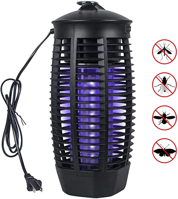 QUTOP Bug Zapper Mosquito Killer Lamp Zap Fly & Insects Trap for Indoor and Outdoor, Black