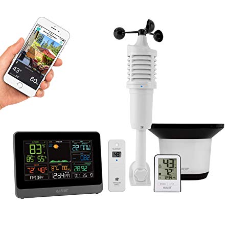 La Crosse Technology C83100-INT WiFi Professional Weather Station Black