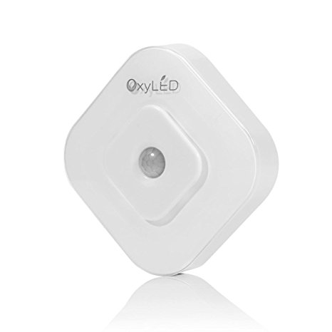 OxyLED174; N08 Stick-on Anywhere Portable LED Wireless Light Sensing Closet Cabinet LED Night Light / Stairs Light / Step Light (Battery Operated)