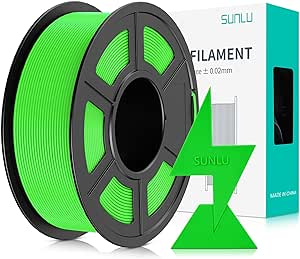 SUNLU High Speed PLA Filament 1.75mm, 30mm/s - 600mm/s Print Range, High Flow Speedy 3D Printer PLA Filament, Designed for Fast Printing, Good for Fast Printing, 1KG Green