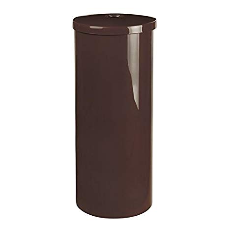 InterDesign Free-Standing Holder Bathroom – Dark Brown UNA Toilet Tissue Reserve Canister