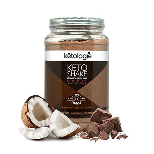 Ketologie® Chocolate Keto Protein Shake | Best Ketogenic Nutritional Shake | Low Carb High Fat (LCHF) Keto Shake | Helps Burns Fat, Increases Energy & Kickstarts Ketosis