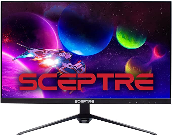 Sceptre IPS 27" QHD 2560 x 1440p LED Monitor DisplayPort HDMI up to 165Hz AMD FreeSync Premium 99% sRGB Build-in Speakers, Machine Black 2021 (E275B-QPT168)