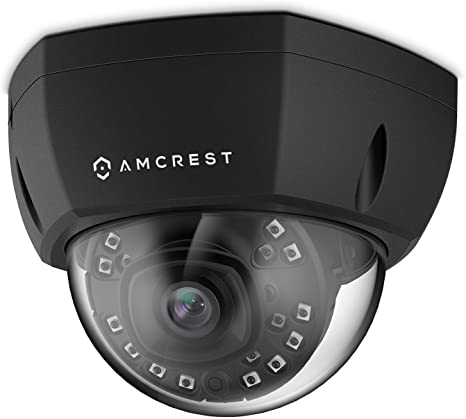 Amcrest 1080P Outdoor PoE Camera Vandal Dome, 2MP Security IP Camera - Night Vision, IP67 Weatherproof, 2Megapixel (1920 TVL), IP2M-851EB (Black)