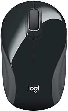 Wireless Mini Mouse M187, Pocket Sized Portable Mouse for Laptops, Black