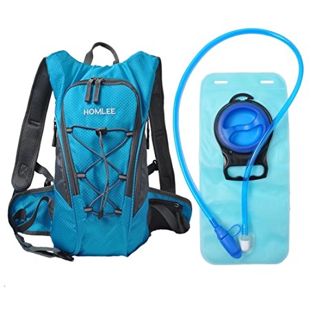 Hydration Pack Recreational Backpack with 2L BPA Free Water Bladder Bag Lightweight Outdoor Products Tactical Survival Reservoir for Marathon Hiking Camping Cycling Sports Fits Men Women Kids Children