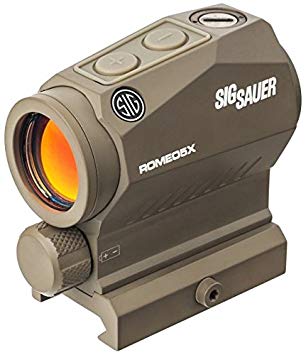 OPMOD Sig Sauer Romeo5 X 1x20mm Compact Red Dot Sight, 2 MOA Dot Reticle, Flat Dark Earth SOR52111