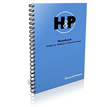 H&P Medical History and Physical Examination Daily Notebook, 100 templates, New Blue Cover