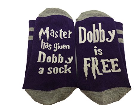 CocoL Master Has Given Dobby a Sock Dobby is Free Socks Novelty Christmas Funny socks