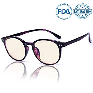 SIPHEW Anti Blue Light Glasse-0.0 Magnification, Relieve Eyes fatigue and headache, Blue Light Blocking Glasses Women