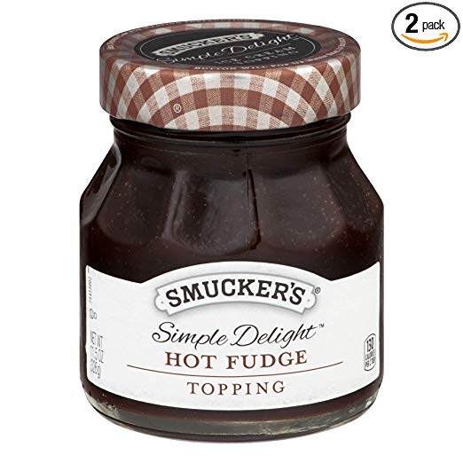 Smucker's Simple Delight Hot Fudge Topping 11.5 oz (Pack of 2)