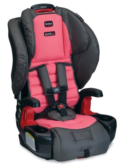 Britax Pioneer G1.1 Harness-2-Booster Car Seat, Coral