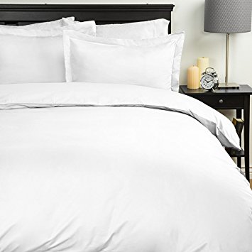 Sweet Home Collection 1500 Series Egyptian Quality 3-Piece Duvet Cover Set, King/California King, White