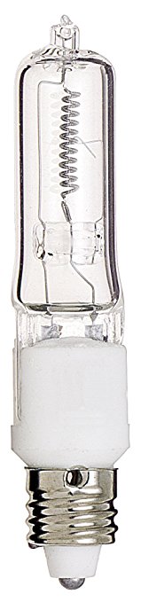 Satco S3109 120V 250-Watt T4.5 E11 Base Light Bulb, Clear