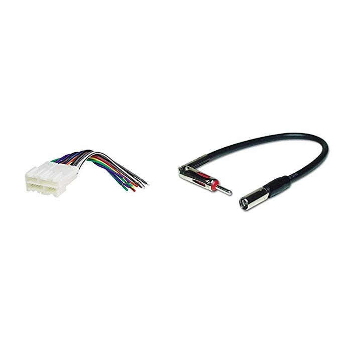 Scosche GM02B Wire Harness to Connect an Aftermarket Stereo Receiver for Select 1988-2005 GM Vehicles & Scosche Automotive Wire Harness -1988-up GM Micro/Delco Antenna Adapter