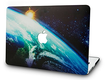 KEC MacBook Air 13 Inch Case Plastic Hard Shell Cover A1369 / A1466 Space Galaxy (Earth 7)